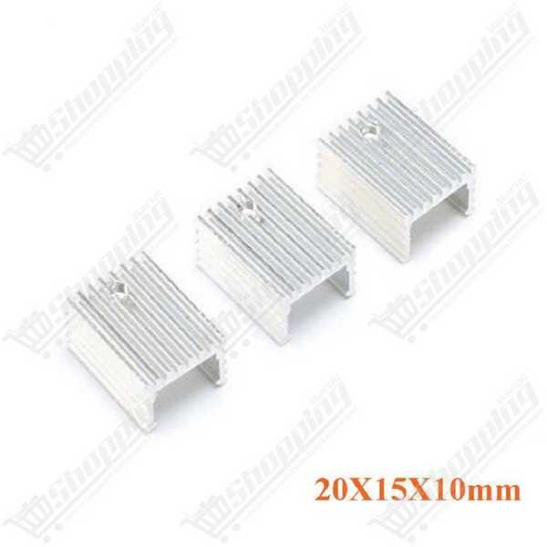 Radiateur aluminium pour TO-220 - 15x10x20mm