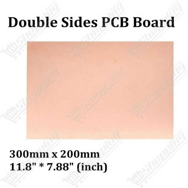 Circuit imprimé PCB double face 20x30cm épaisseur 1mm