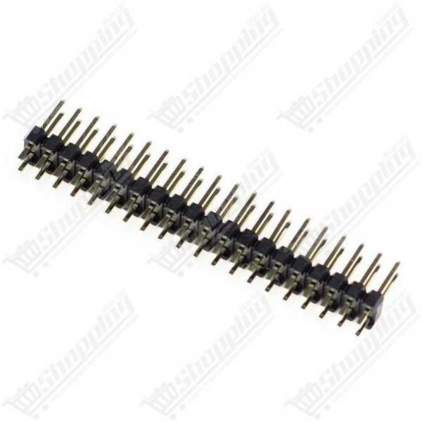 Connecteur Header Mâle 2x20 Pins 2.54mm Double Rangée