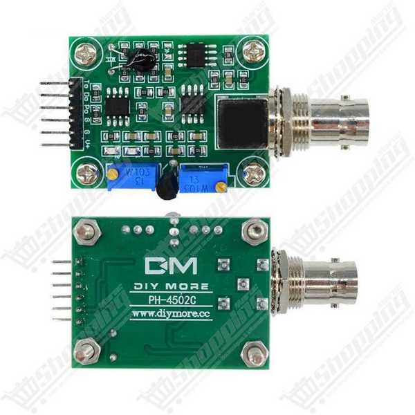 Module Capteur de pH 0-14 avec Sonde Électrode BNC PH4502C