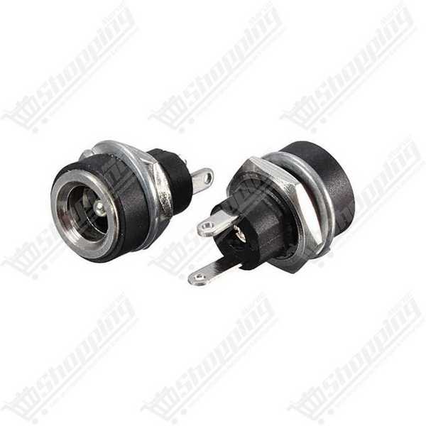 Connecteur Jack Femelle DC 5.5 x 2.1mm pour Montage sur Panneau