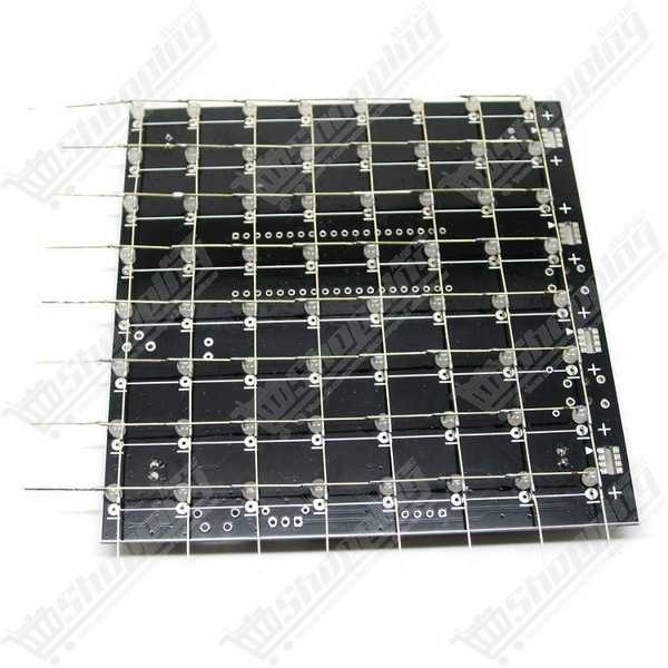 Kit Cube LED 3D 8x8x8 Bleu 3mm