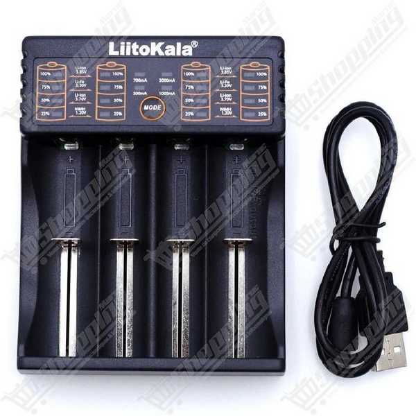 Chargeur de batterie intelligent LiitoKala Lii-402 - 4 slots - Power bank