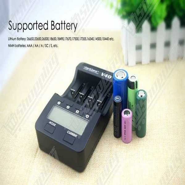 Chargeur de batterie intelligent VariCore V40 - Multifonction, Écran LCD et Fonction Power Bank