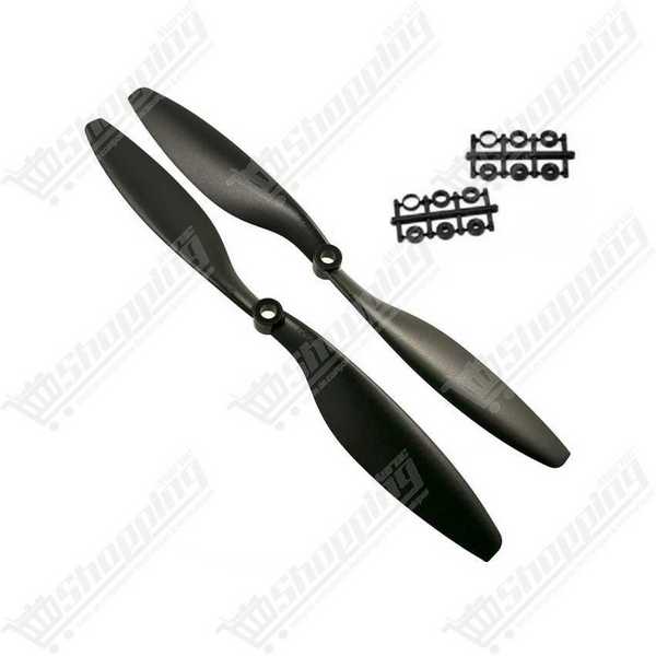 Paire d'hélices drone 1045 10 pouces CW/CCW noir