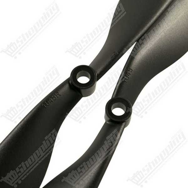 Paire d'hélices drone 1045 10 pouces CW/CCW noir