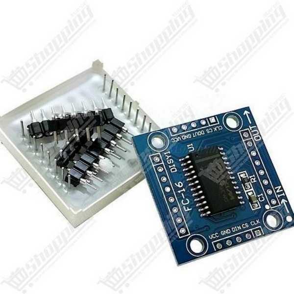 Module Matrice LED 8x8 MAX7219 SMD Rouge 32mm - Kit DIY