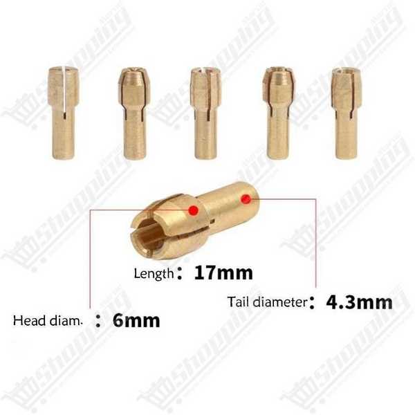Lot de 10 pinces de serrage pour mini mandrin 0.5mm - 3.2mm