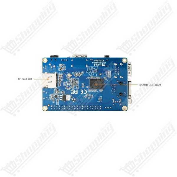 Orange Pi PC Plus - Cortex-A7 Quad-Core 1.6GHz - 1Go RAM - 8Go eMMC - WiFi