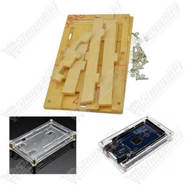 Boîtier en acrylique transparent pour Arduino Mega 2560 R3
