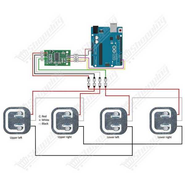 Capteur de poids 50 kg compatible HX711