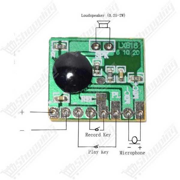 Module d'enregistrement vocal ISD1806 6S