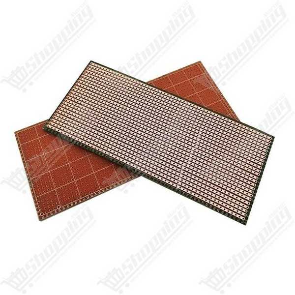 Plaque d'essai pastillée en ligne simple face 6,5 x 14,5 cm 2,54 mm