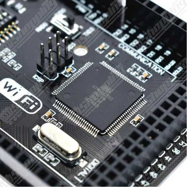 Mega 2560 R3 WiFi (ATmega2560 + ESP8266) avec Convertisseur CH340G