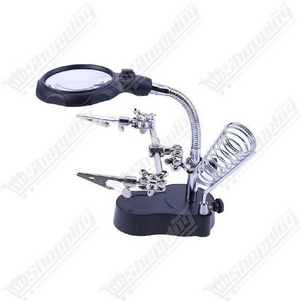 Support troisième main avec loupe pour soudure