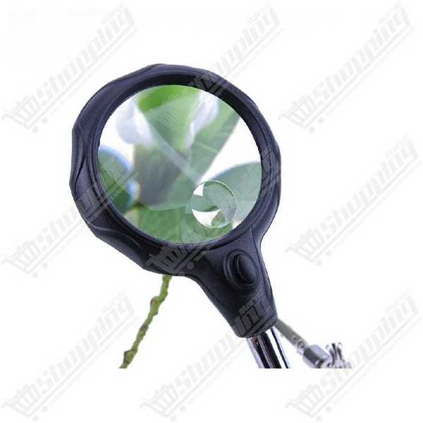 Support troisième main avec loupe pour soudure
