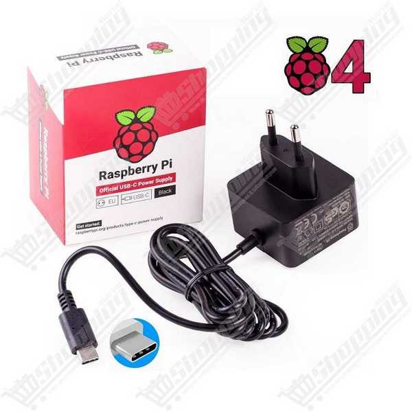Alimentation AC-DC 5V 3A USB Type-C pour Raspberry Pi 4