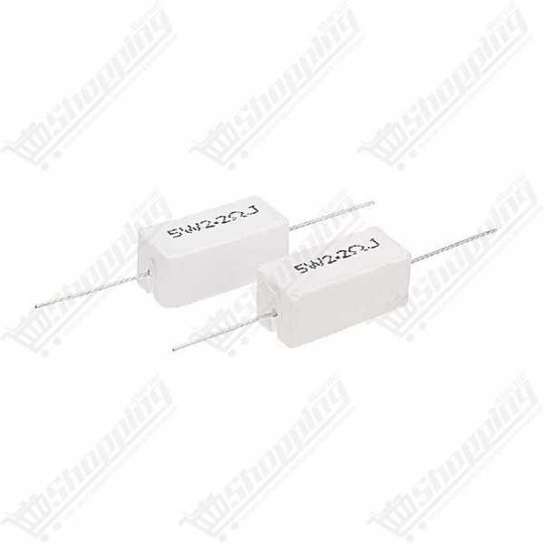 Résistance de puissance en ciment 2.2 Ohm 5W ±5%