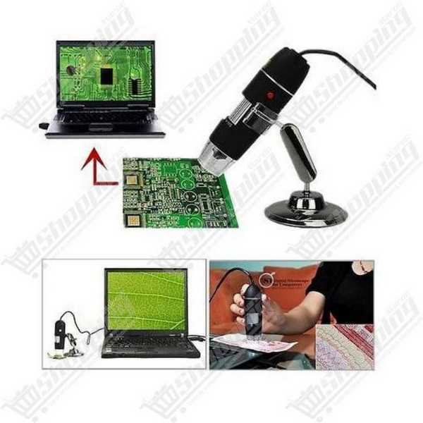 Microscope numérique USB 1000X HD 8 LED