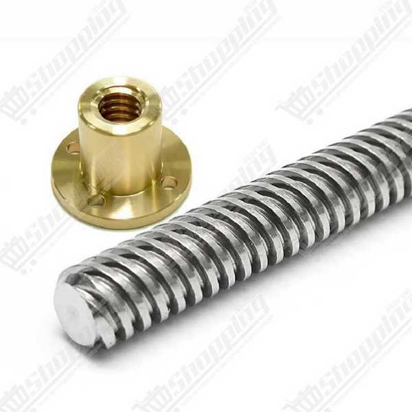 Vis trapézoïdale T8 8mm Longueur 200mm