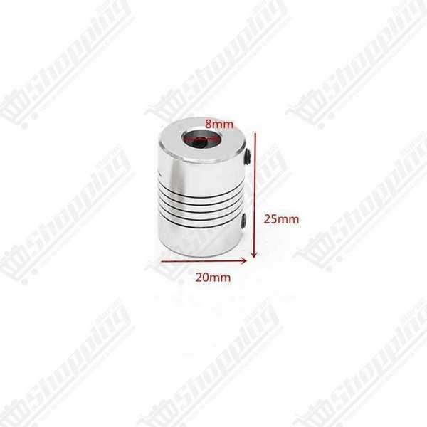 Accouplement flexible 6.35mm x 8mm