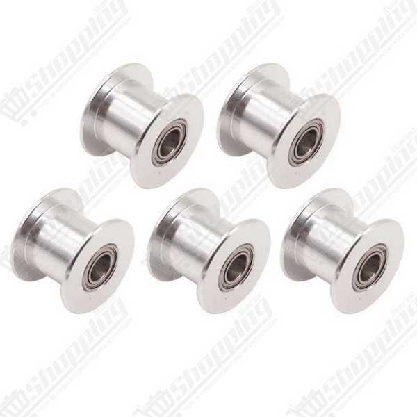 Poulie GT2 sans dents pour courroie 6mm - Axe 5mm