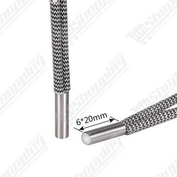 Cartouche chauffante 6x20mm 24V 50W