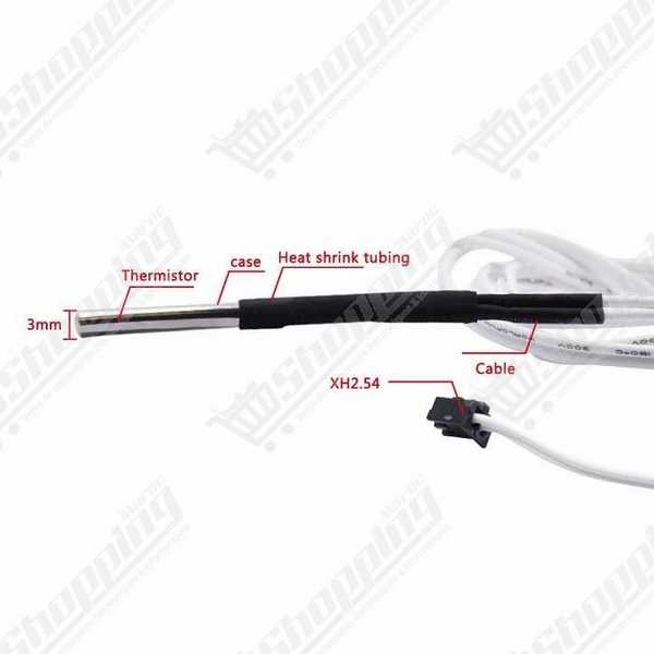 Cartouche chauffante 3x20mm 12V avec connecteur
