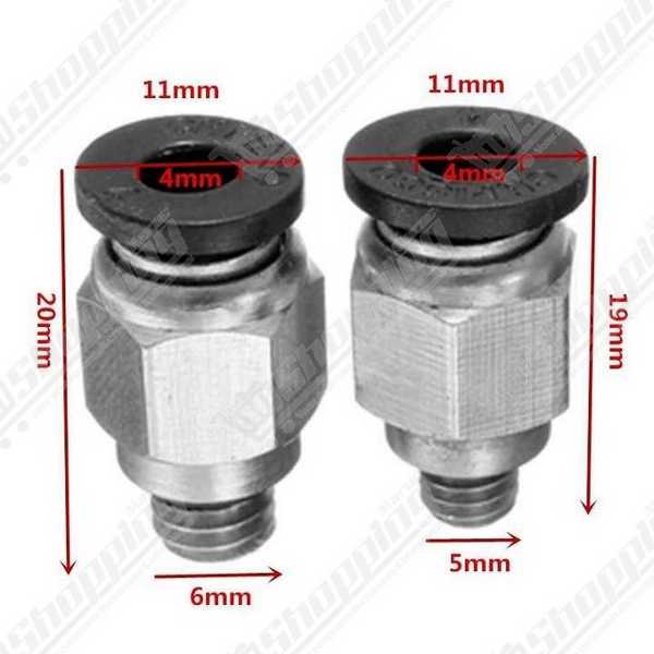 Raccord pneumatique droit PC4-M5