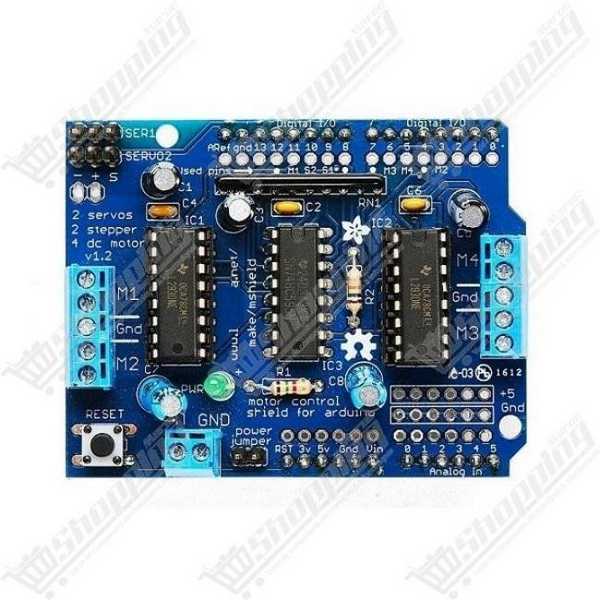 Shield contrôleur de moteurs L293D pour Arduino