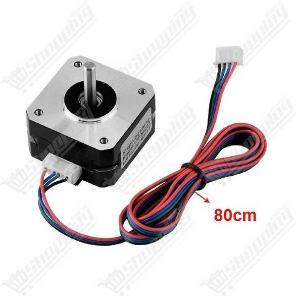 Moteur pas à pas Nema 17 42x42x23mm pour CNC et Imprimante 3D avec Câble