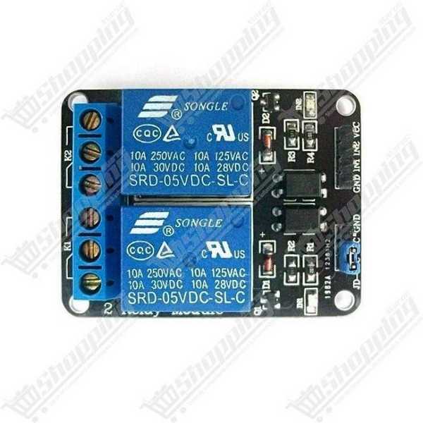 Module Relais 2 Canaux 5V avec Optocoupleur
