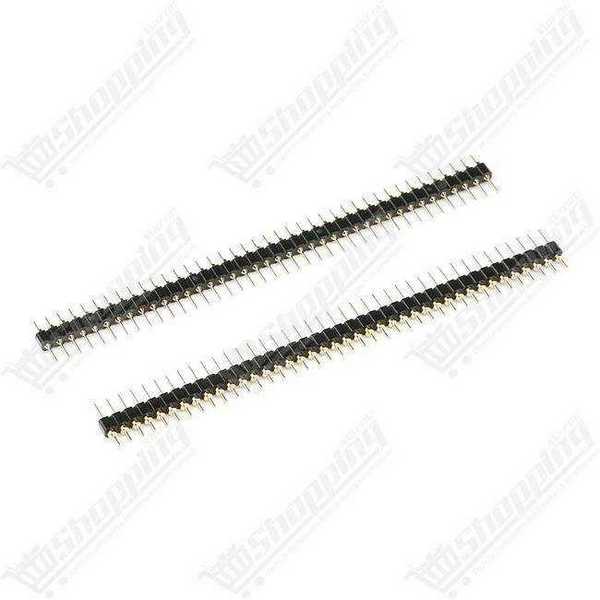 Header rond male 2.54mm 1x40pins plaqué or de haute qualité