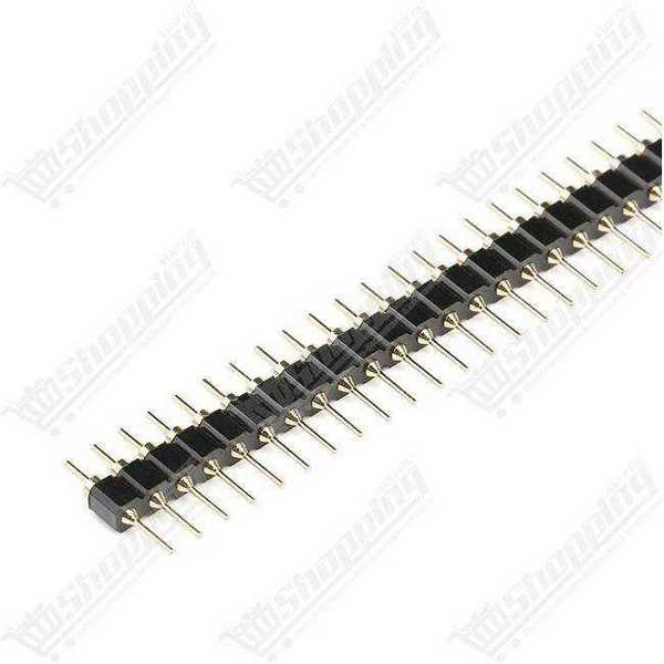 Header rond male 2.54mm 1x40pins plaqué or de haute qualité