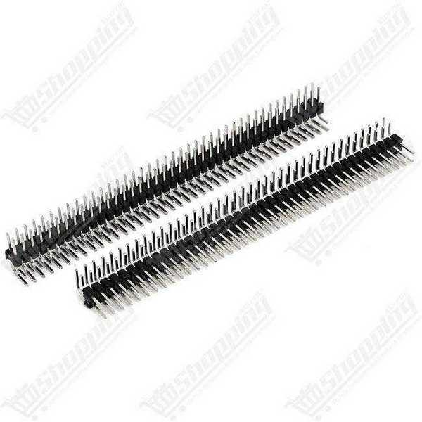Header double ligne angle 2x40pins male 2.54mm