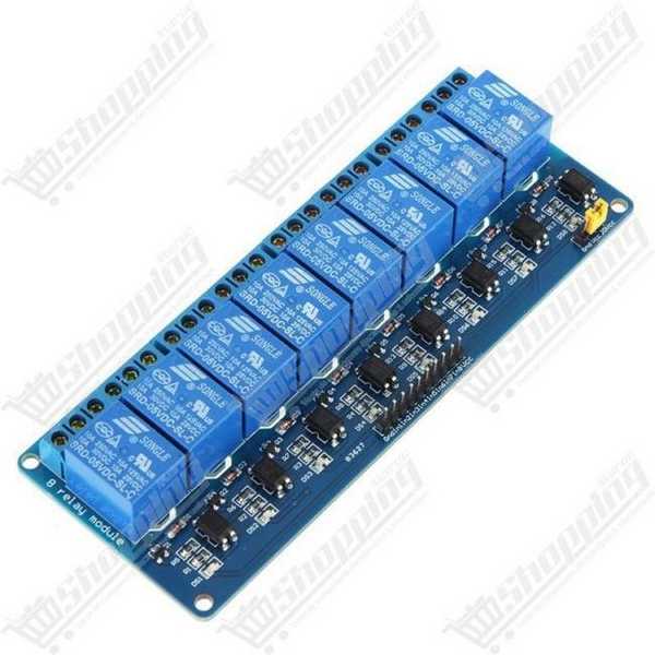 Module relais 8 canaux 5V avec optocoupleur