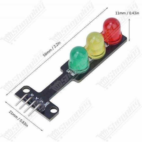 Module Feu de Circulation Tricolore LED 8mm 5V