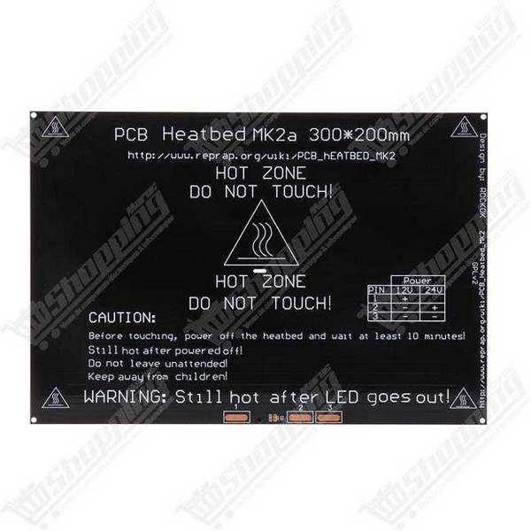 Plateau chauffant aluminium MK2a 300 x 200 x 3mm