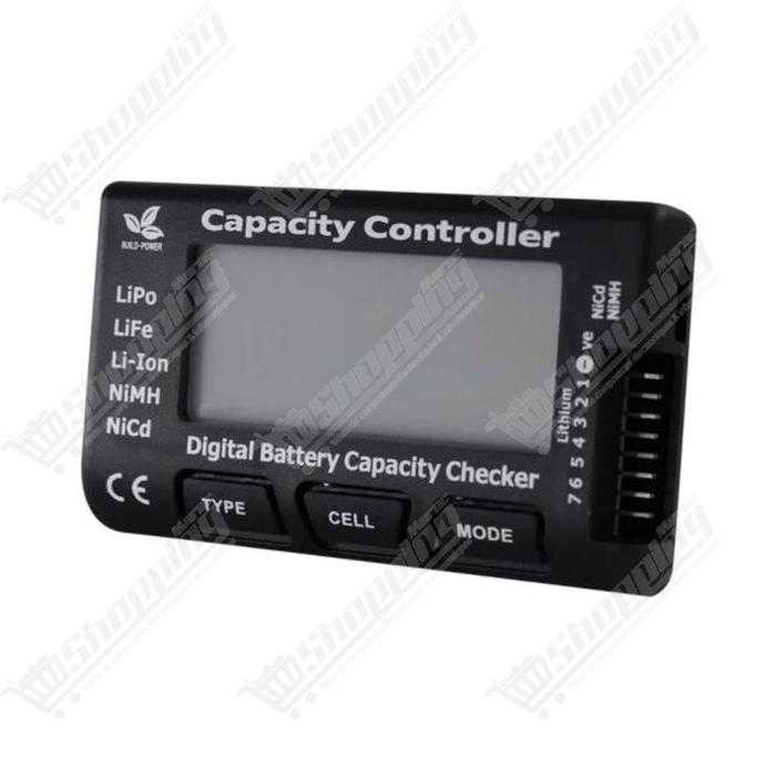 CellMeter-7 Testeur de batterie numérique pour LiPo, LiFe, Li-ion, NiCd et NiMH