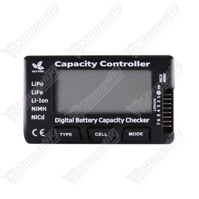 CellMeter-7 Testeur de batterie numérique pour LiPo, LiFe, Li-ion, NiCd et NiMH