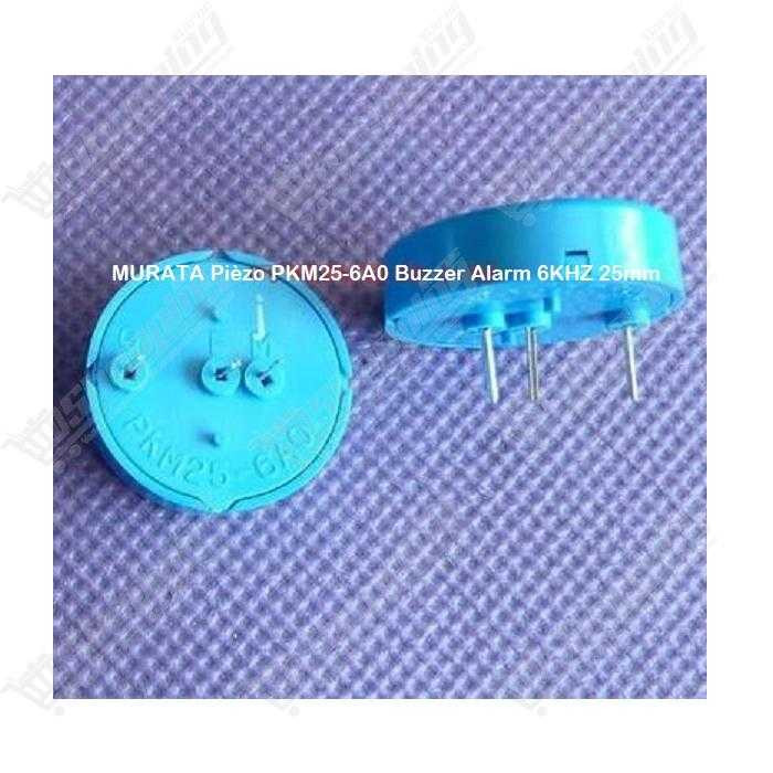 Buzzer piézoélectrique Murata PKM25-6A0 6 kHz 25 mm