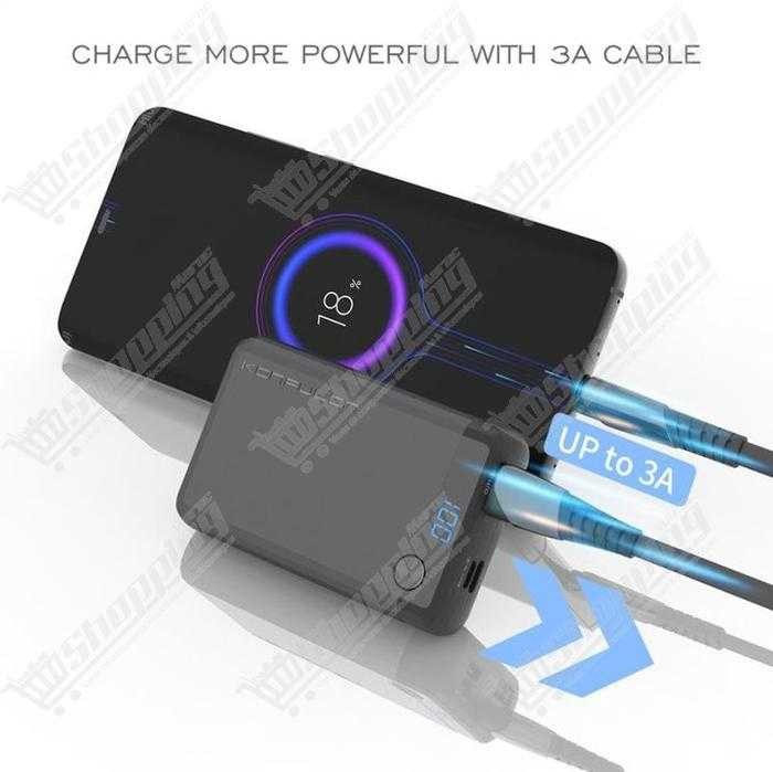 Batterie Externe Konfulon Q11 10000mAh Charge Rapide avec Affichage Numérique
