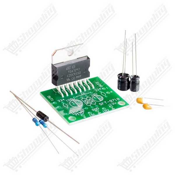 Kit DIY Amplificateur Audio TDA7297 2x15W 12V 2A