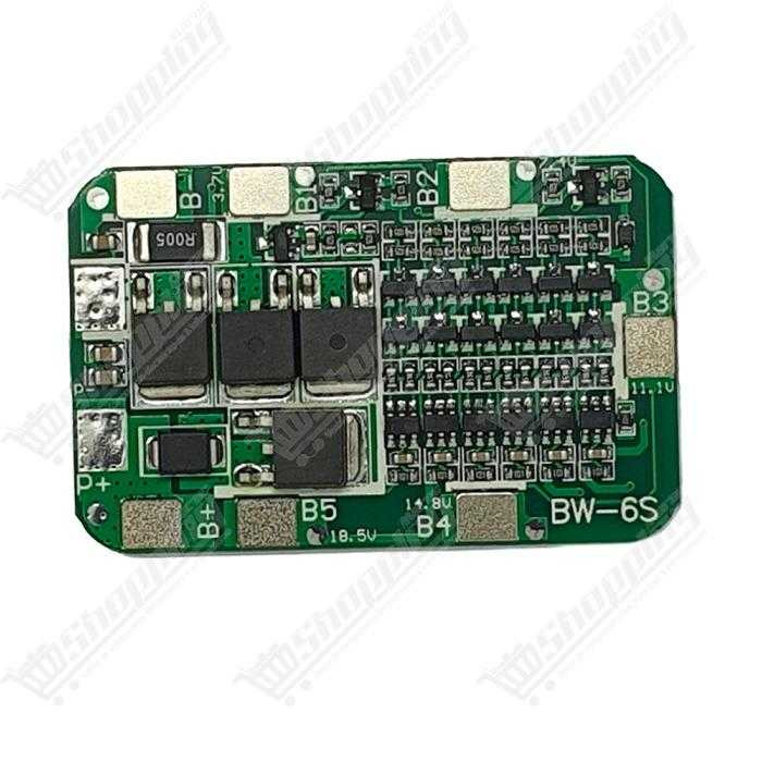 Carte de Protection BMS 6S 15A 24V pour Batterie Lithium-ion 18650