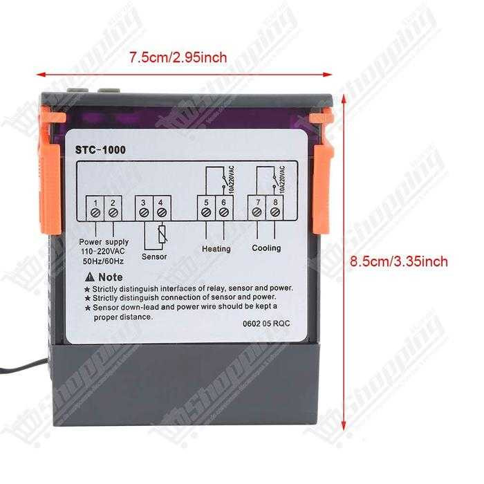 Thermostat Régulateur de Température Numérique STC-1000 AC 220V