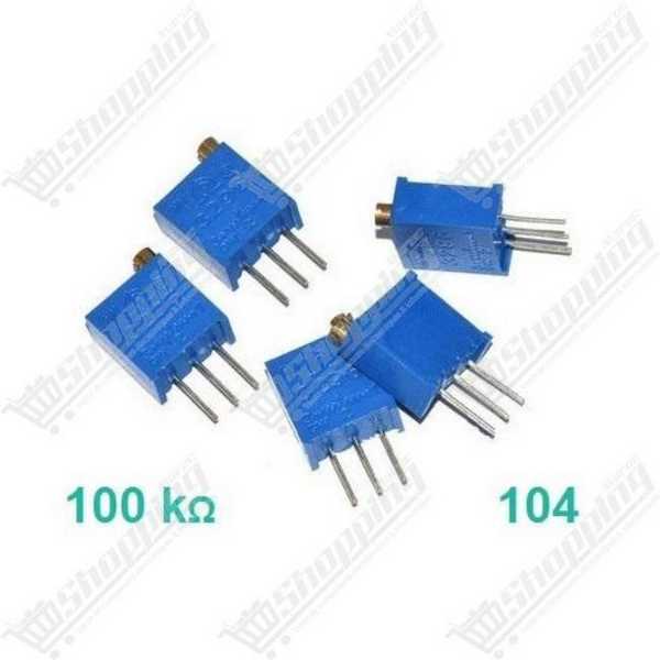 Potentiomètre multitours 3296W 100K Ohm