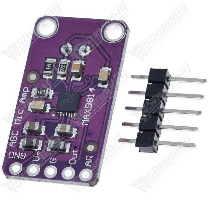 Module Amplificateur de Microphone MAX9814 avec Contrôle Automatique de Gain (AGC)