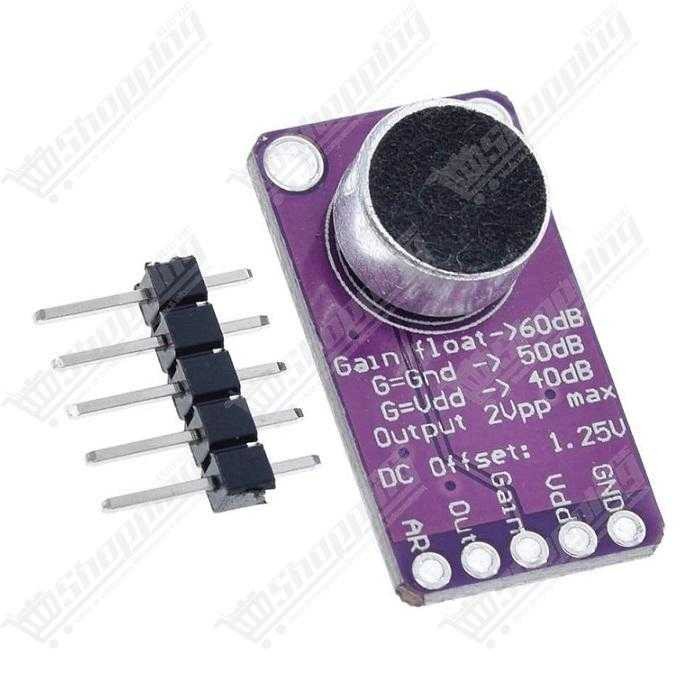 Module Amplificateur de Microphone MAX9814 avec Contrôle Automatique de Gain (AGC)
