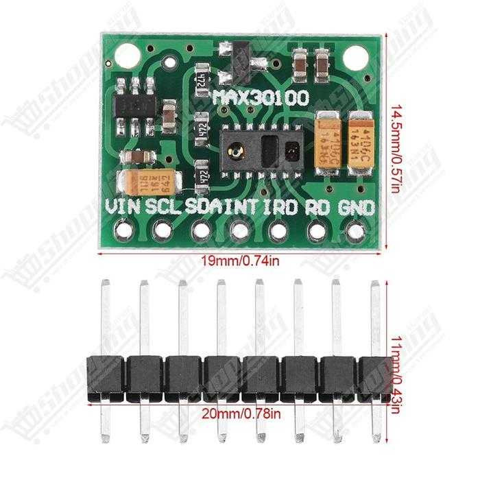 Module Capteur d'Oxymètre et de Fréquence Cardiaque MAX30100