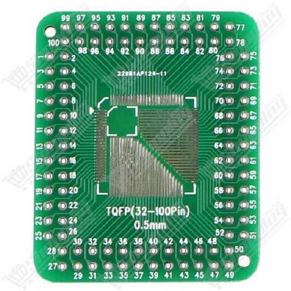 Adaptateur QFP TQFP FQFP LQFP 32/44/64/80/100 vers DIP